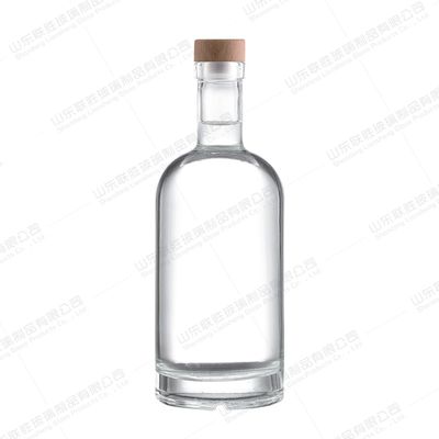 quality 350ml 500ml 700ml 1000ml ガラスワインボトル ガラスカラー付き 健康な鉛のないボトル factory
